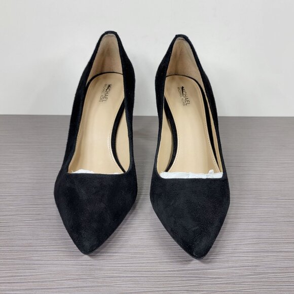 Michael Michael Kors Pointed Toe Flex Pump, Black Suede, Womens Size 8.5 M / 39 - Picture 2 of 12